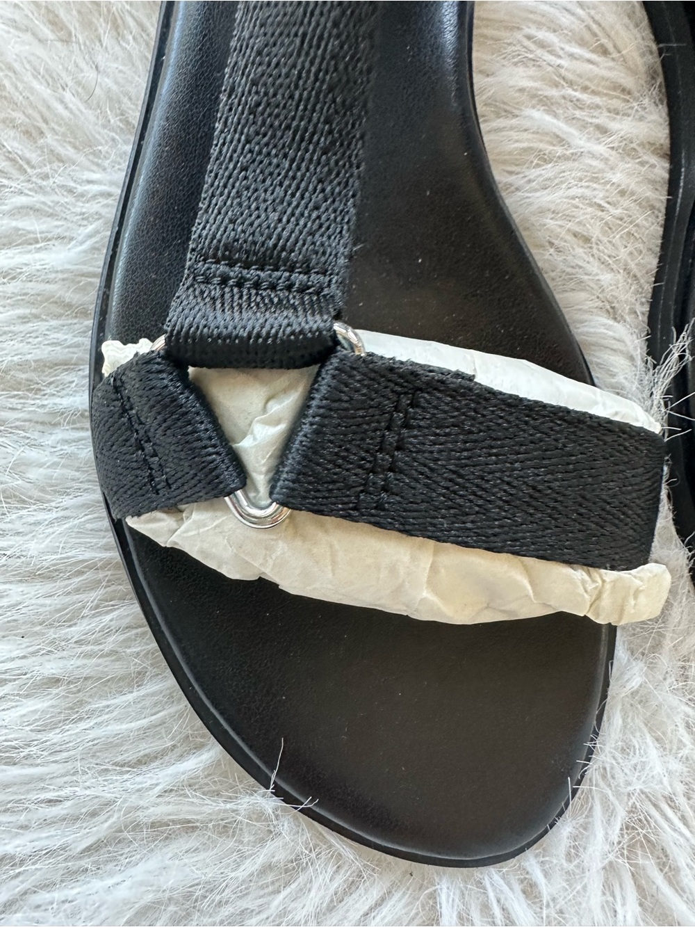 Black Women's Adjustable Strappy Sandals 5.5  new in the box - Picture 10 of 16